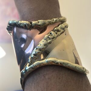 1991 Allen Jacobsen Modernist Cuff Bracelet Handmade One Of a Kind